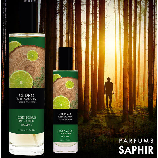 Estuche Fragancia 100 ml + 30 ml Esencias de - Cedro & Bergamota - Saphir - 5