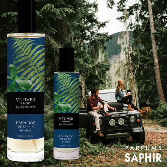 Estuche Fragancia 100 ml + 30 ml Esencias de - Vetiver & Moss - Saphir - 5