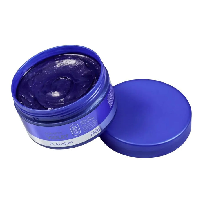 Mascarilla Capilar Matizadora e Hidratante Violet Platinum 240gr - Lowell - 3