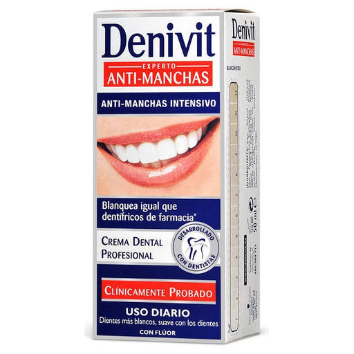 Pasta de Dientes Blanqueadora y Antimanchas - Denivit - 1