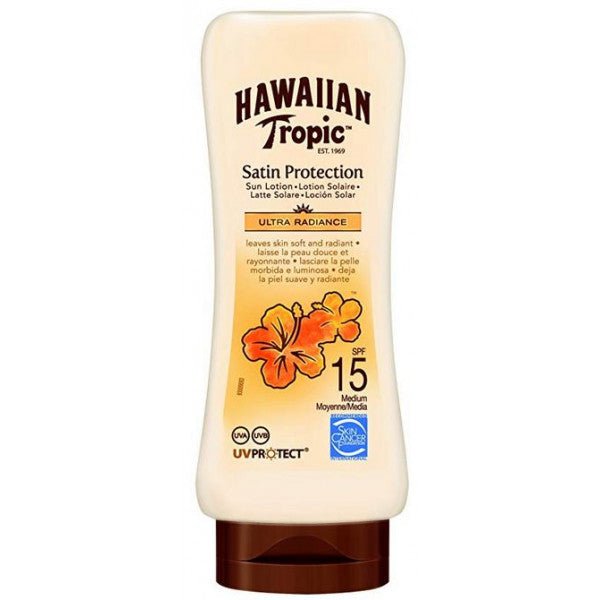 Satin Ultra Radiance Sun Lotion Spf15 180 ml - Hawaiian Tropic - 1