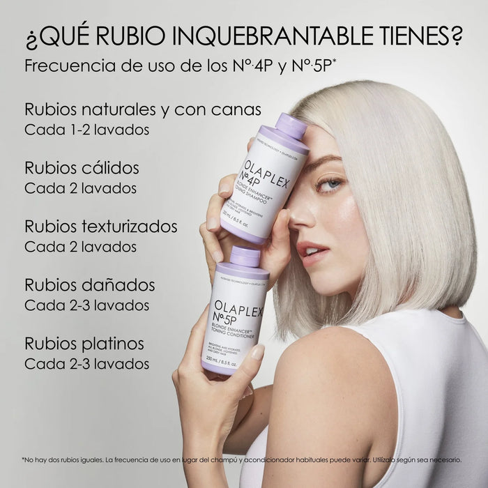 Acondicionador Tonificante Violeta Nº5P Blonde Enhancer 250ml - Olaplex - 4