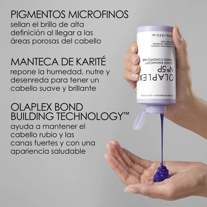 Acondicionador Tonificante Violeta Nº5P Blonde Enhancer 250ml - Olaplex - 3