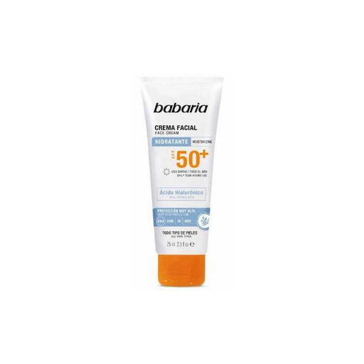 Solar Acido Hialurónico Crema Facial Spf50+ 75 ml - Babaria - 1