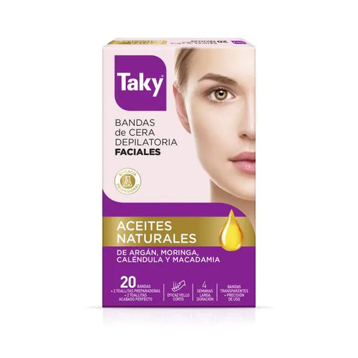 Bandas de Cera Depilatorias Faciales - Taky - 1