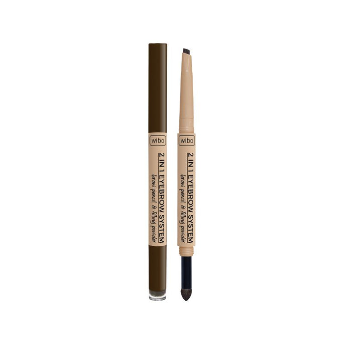 Lápiz de Cejas - 2 en 1 Eyebrow System Pencil - Wibo : 3 - 1