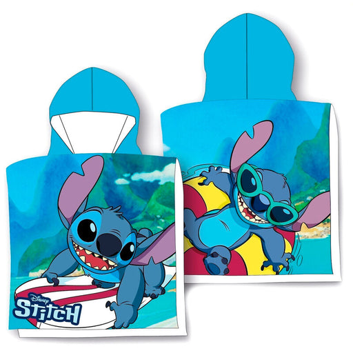 Poncho Toalla Surf Stitch  Algodon - Disney - 1