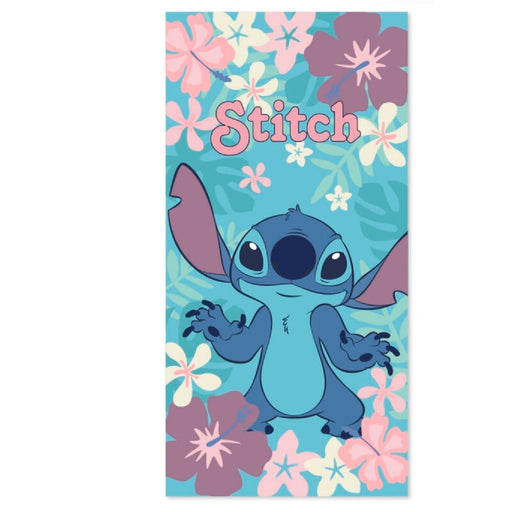 Toalla Flowers Stitch  Algodon - Disney - 1