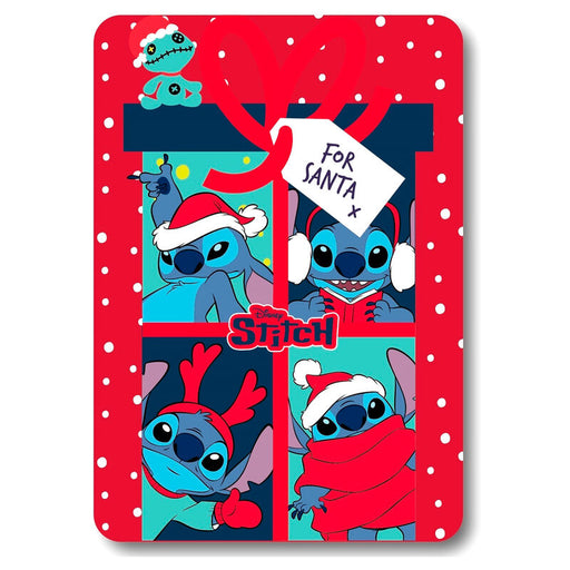 Manta Polar Navidad Stitch - Disney - 1