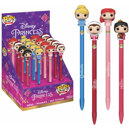 Boligrafo Topper Disney Princess - Funko : Kit 16 Bolígrafos - 4 Princesas - 1