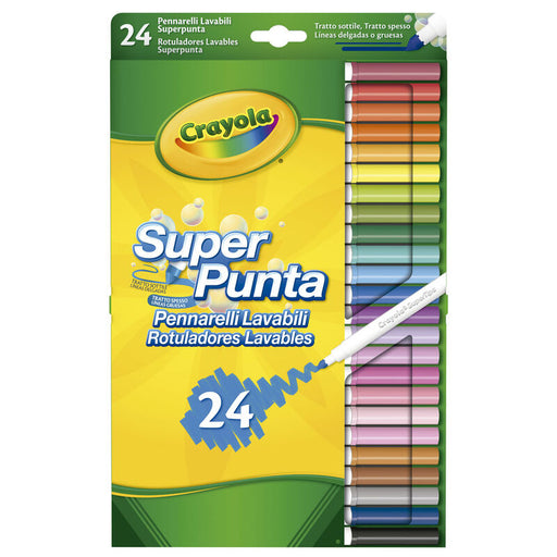 24 Rotuladores Lavables Super Punta - Crayola - 1