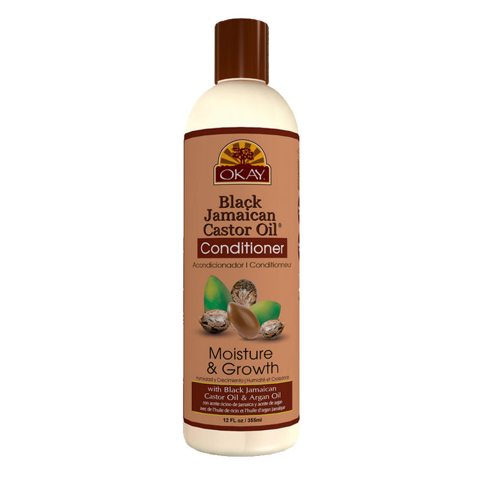 Acondicionador Black Jamaican Castor Oil Moisture Growth 12oz / 355ml - Okay - 1