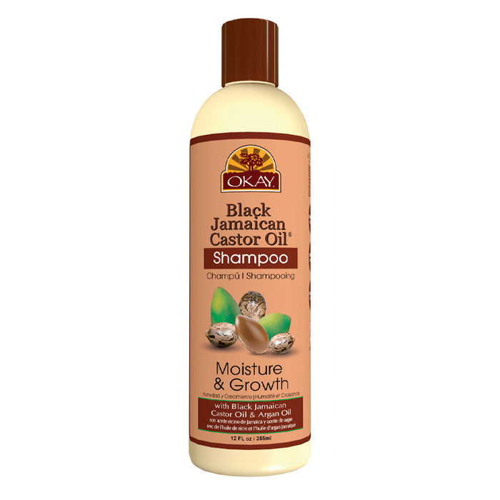 Champú Black Jamaican Castor Oil Moisture Growth 12oz / 355ml - Okay - 1