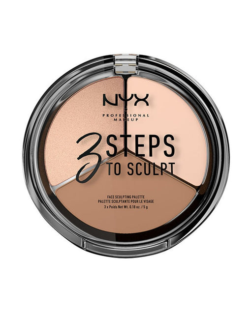 Paleta Contorno de Rostro Steps to Sculpt Fair - Nyx - 1