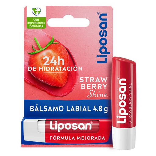 Bálsamo Labial Strawberry Shine 4.8 gr - Liposan - 1