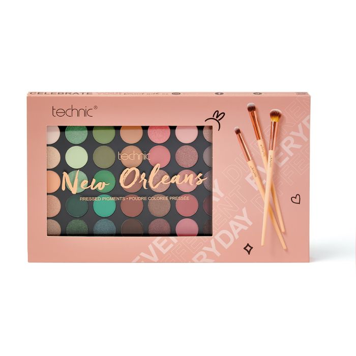 Set New Orleans - Paleta de Sombras y Brochas - Technic Cosmetics - 1