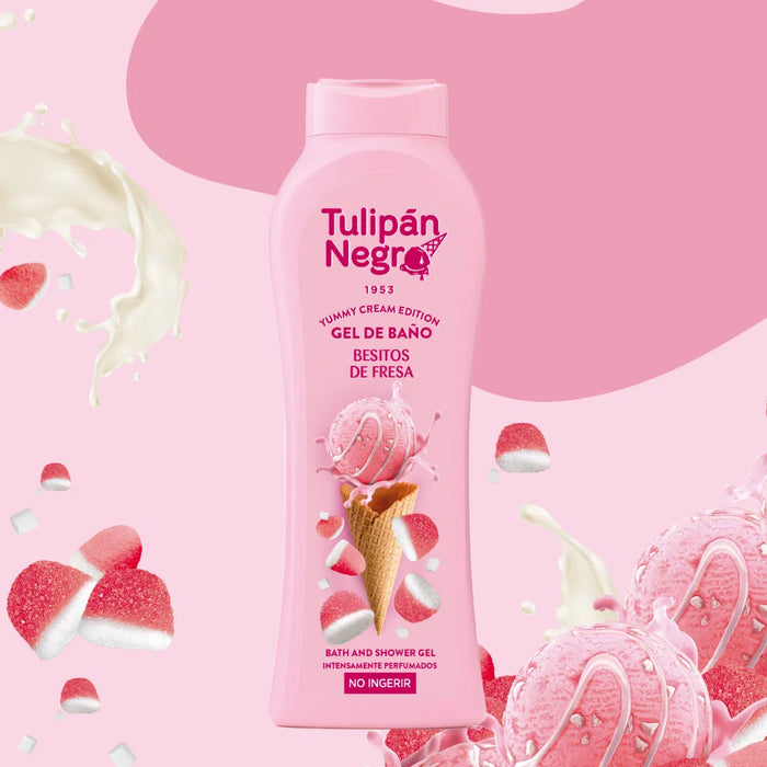 Gel de Baño Besitos de Fresa 650ml - Tulipan Negro - 2