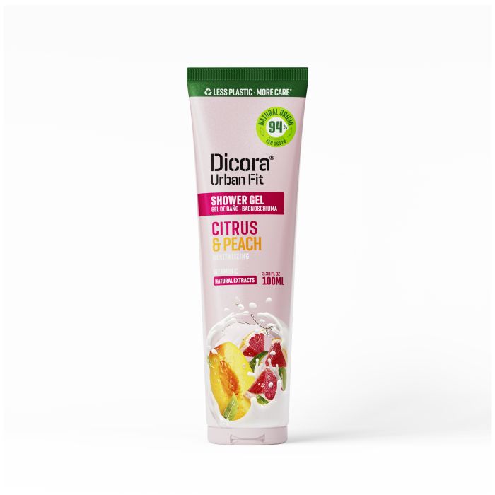 Gel de Baño Citrus y Melocotón Vitamina C 100 ml - Dicora Urban Fit - 1