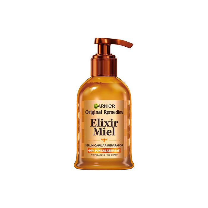 Original Remedies Elixir Miel Sérum Capilar Reparador para Cabello Dañado 115 ml - Garnier - 1