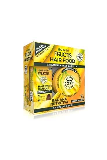 Fructis Pack Hair Food Champú + Mascarilla Banana Nutritiva 750 ml - Fructis - 1