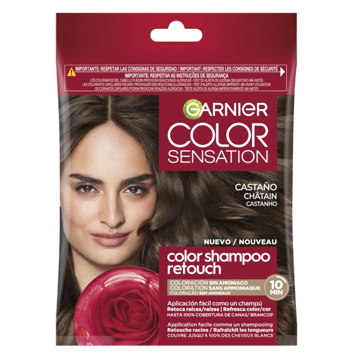 Color Sensation Color Shampoo Retouch Coloración Semi-permanente sin Amoniaco - Garnier - 1