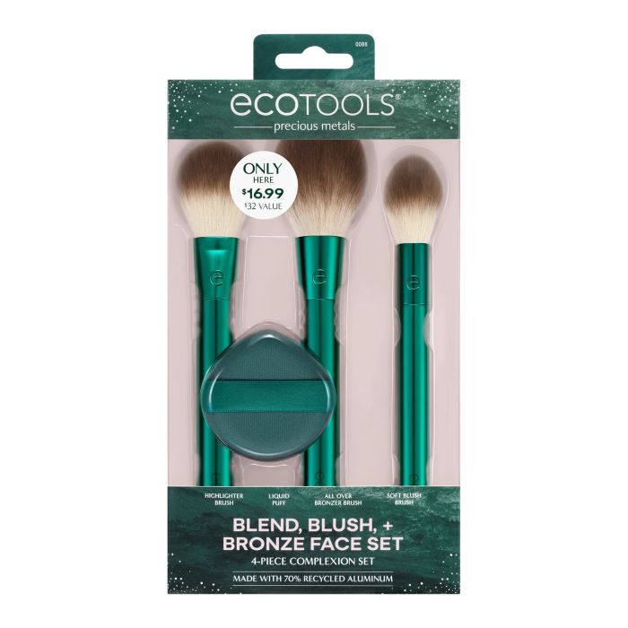 Set de Brochas Blend, Brush, + Bronze Face - Holidays - Ecotools - 1