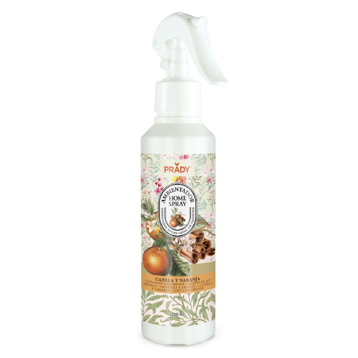 Ambientador en spray para hogar 200ml - Prady: Tipo - Canela y Naranja 220ml