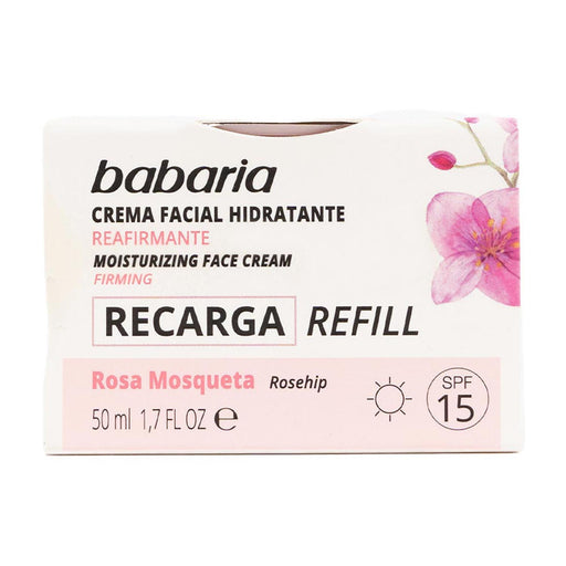 Rosa Mosqueta Crema Facial Hidratante Reafirmante Vegano Relleno 50ml - Babaria - 1