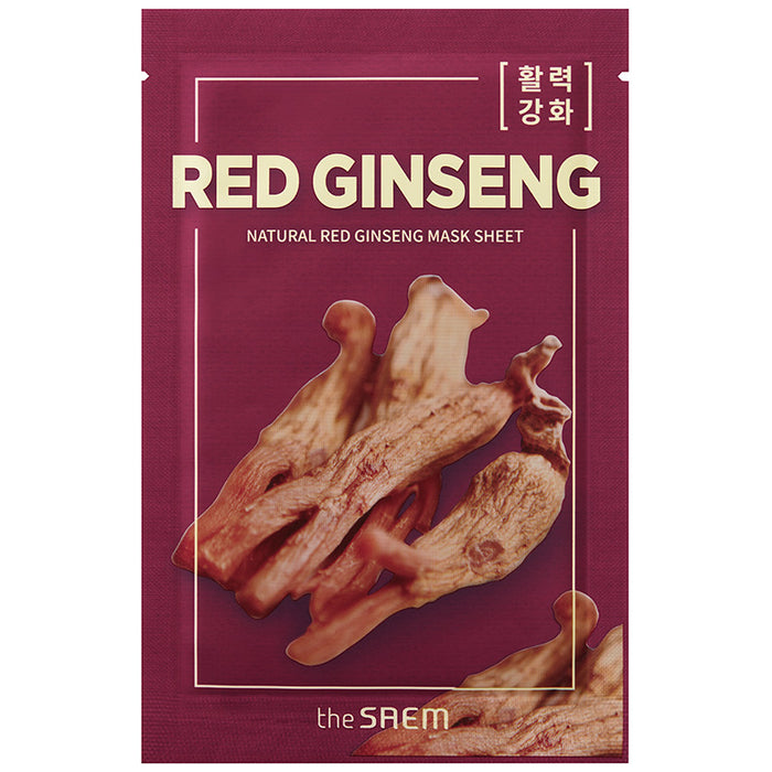 Mascarilla Facial - Natural Red Ginseng Mask Sheet 21ml - The Saem - 1