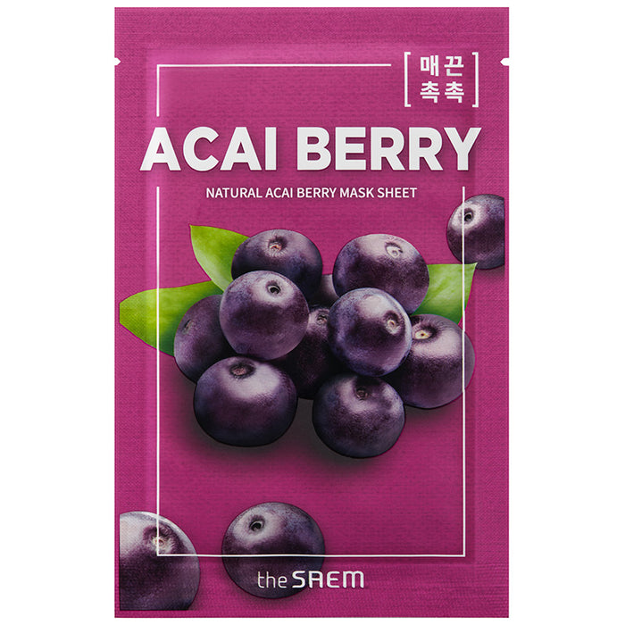 Mascarilla Facial - Natural Acai Berry Mask Sheet 21ml - The Saem - 1