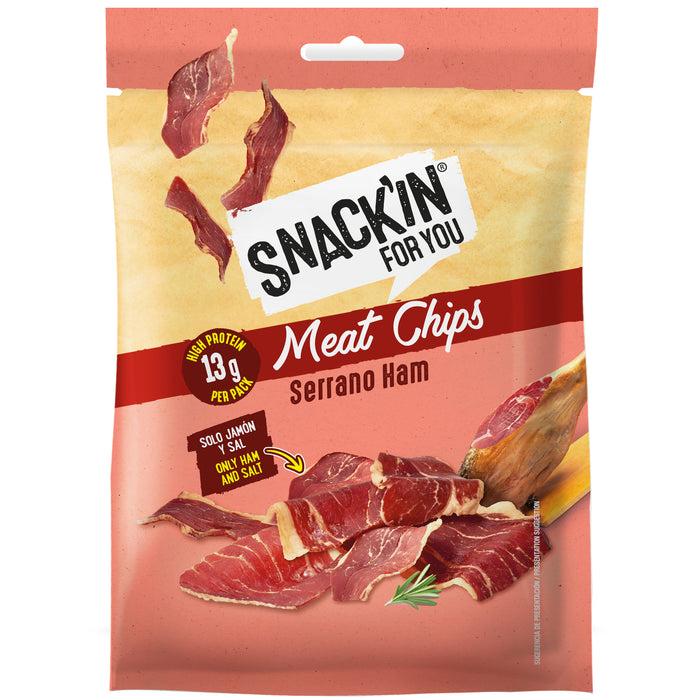 Snack Horneado Meat Chips - Jamón Serrano - Snackin For You - 1