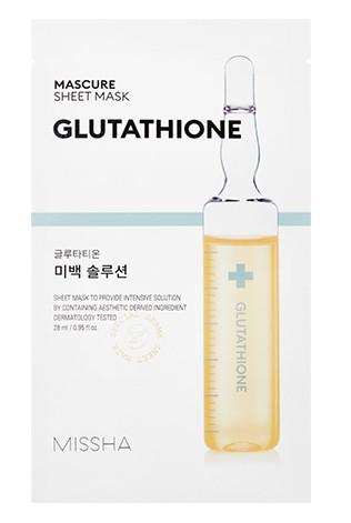 Mascarilla Facial Iluminadora Whitening Solution - Glutathione - Missha - 1