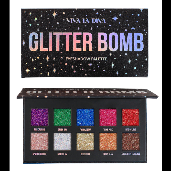 Paleta de Sombras Glitter Bomb - Viva la Diva - 1