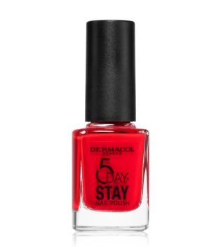 Laca de Uñas 5 Días - 5 Day Stay - Dermacol : 21: Monroe Red - 1