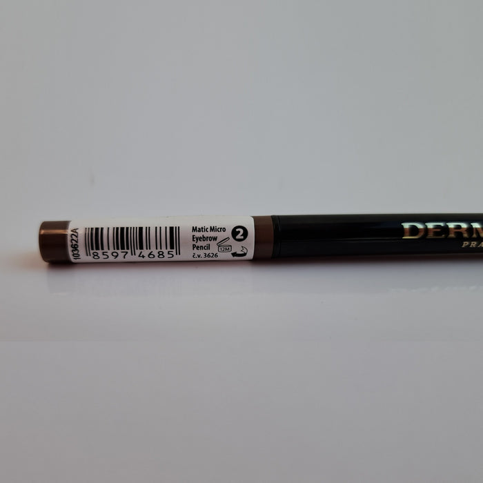 Lápiz de Cejas Automático Eyebrow Micro Styler - Dermacol : 02 - 2