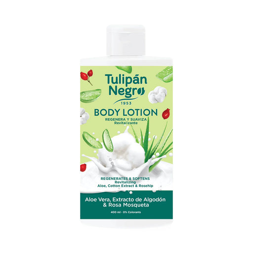 Loción Corporal con Aloe Vera, Algodón y Rosa Mosqueta 400ml - Tulipan Negro - 1