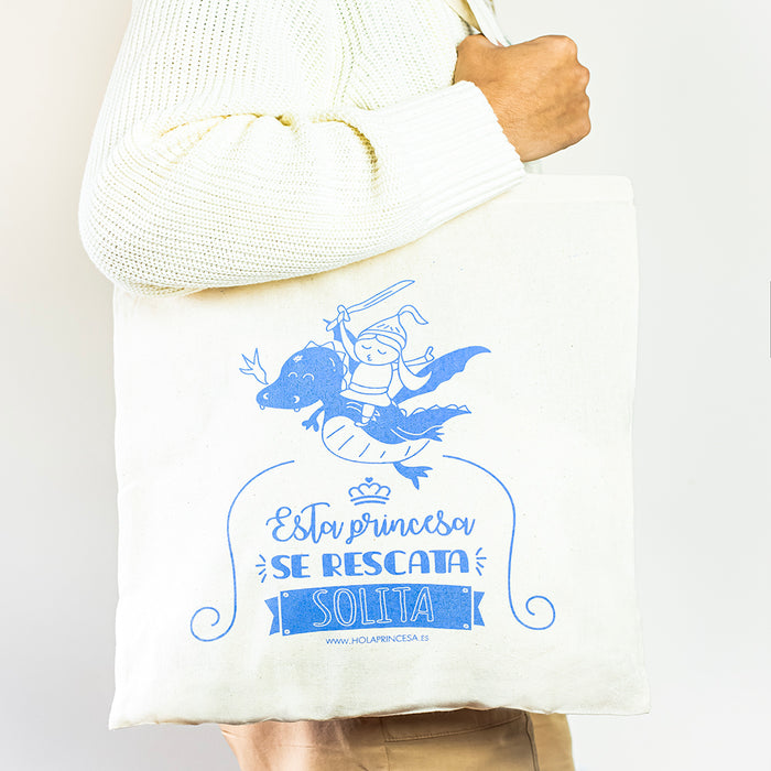 Tote Bag Princesa - Esta Princesa se rescata solita - Hola Princesa Diy - 2