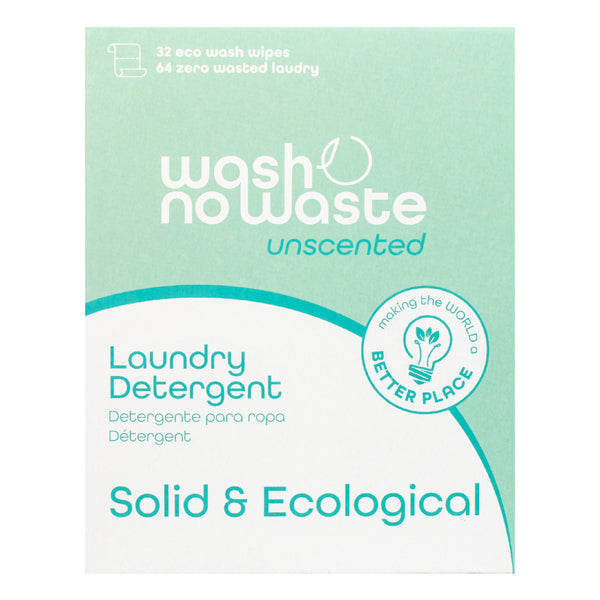 Detergente en tiras biodegradable - Sin Fragancia - Wash No Waste - 5